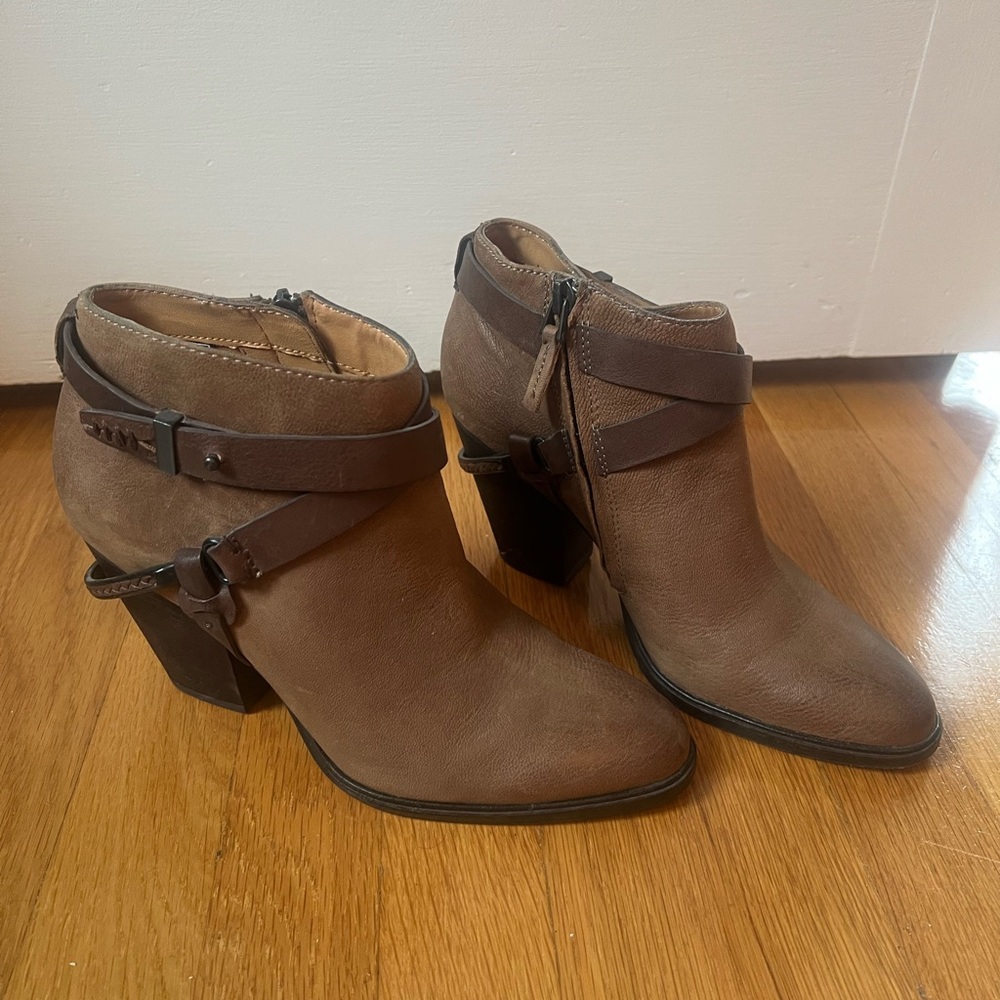 Dolce Vita Tan Ankle Booties